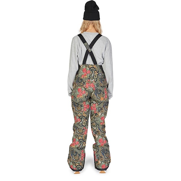 Kalhoty na snowboard DC Wms Crusade Bib paisley ivy green 2023