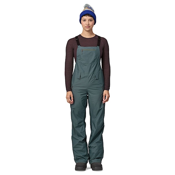 Kalhoty na snowboard Patagonia W's Powder Town Bibs nouveau green 2024