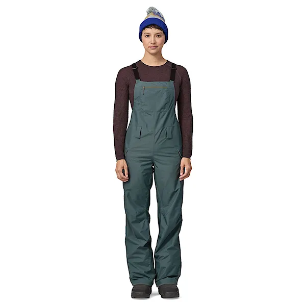 Nohavice na snowboard Patagonia W's Powder Town Bibs nouveau green 2024