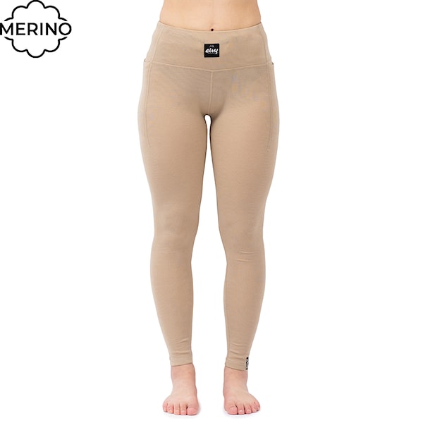 Spodky Eivy Pocket Merino Wool Rib Tights sand 2026