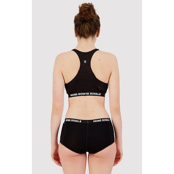 Podprsenka Mons Royale Sierra Sports Bra black 2024