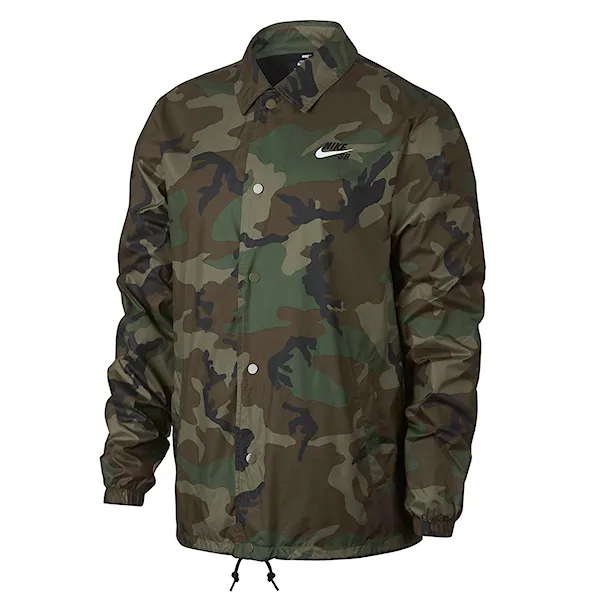 Street Jacket Nike SB Shield Coaches medium olive/white 2019