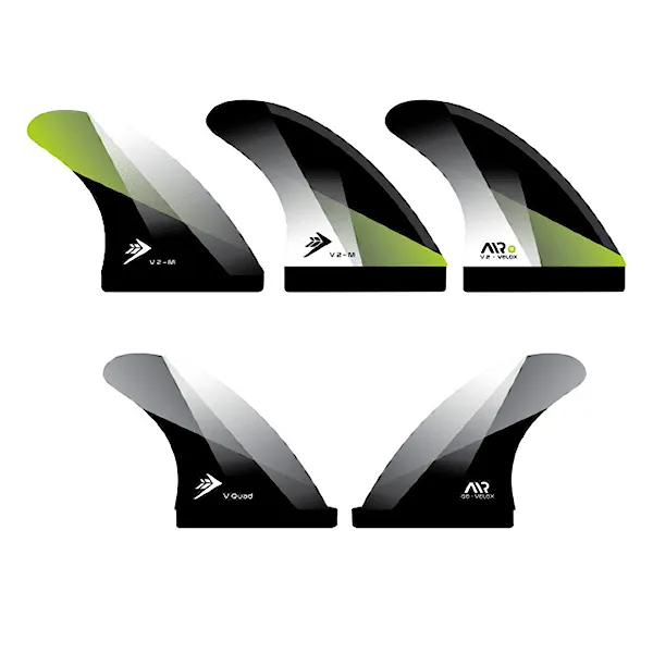 Surf finy Firewire Velox Medium 5 Thruster Single Tab green