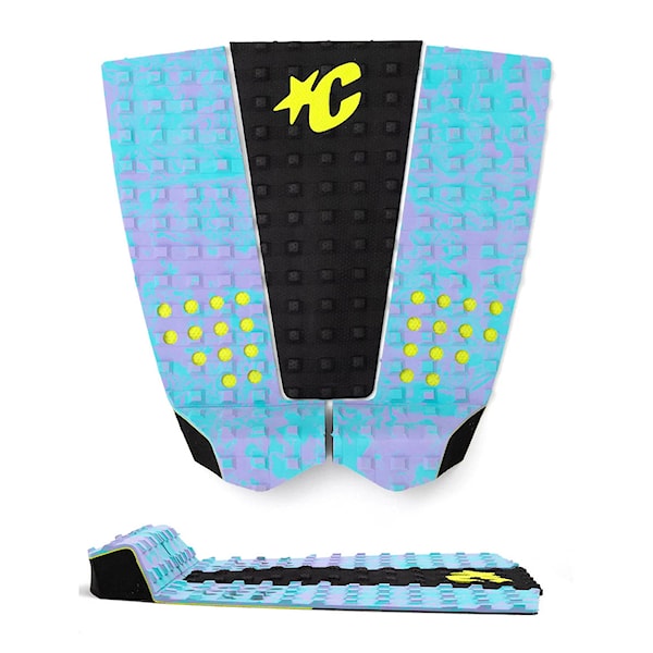 Surfboard Grip Pad Creatures Italo Ferreira Lite Ecopure fluro blue lavender swirl