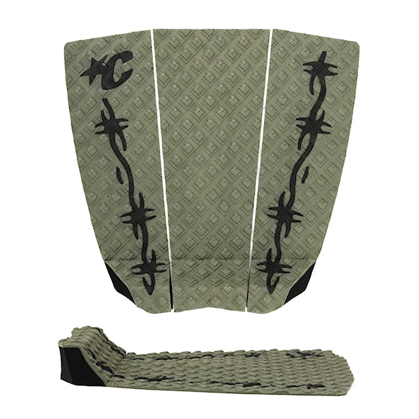 Surfboard Grip Pad Creatures Jack Freestone Lite Ecopure dark army black barbed wire