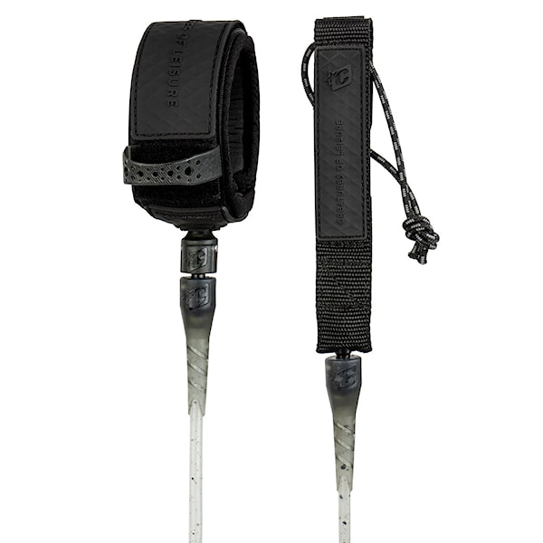 Surf leash Creatures Longboard Ankle 9 cement speckle black