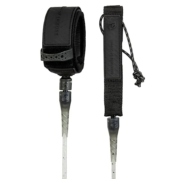 Surf leash Creatures Longboard Ankle 9 cement speckle black