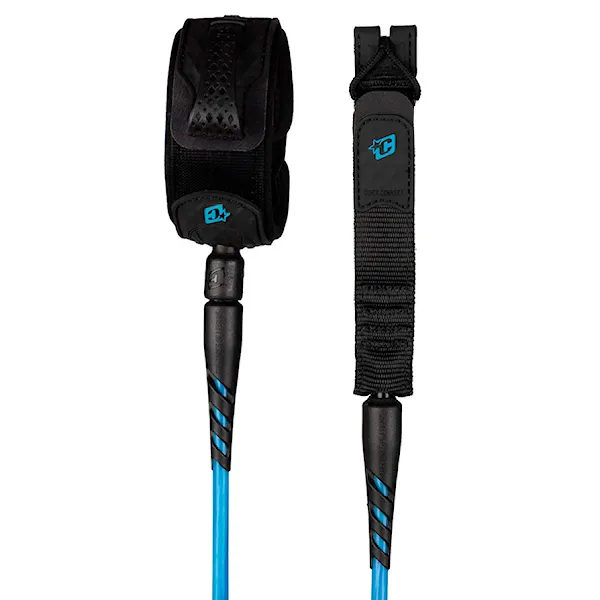 Surf leash Creatures Reliance Medium Duty 6 cyan twist black