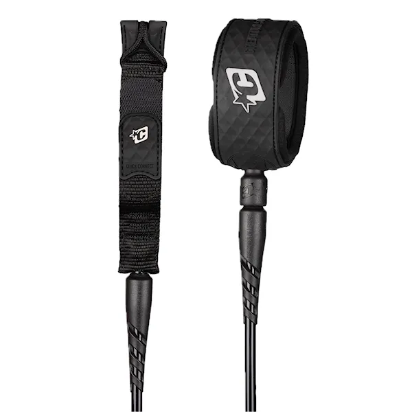 Surf leash Creatures Reliance Standard Duty 7 black silver