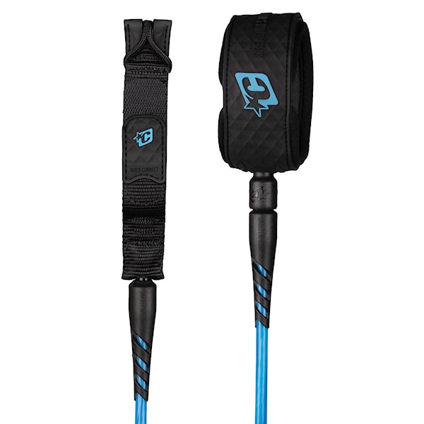 Surf leash Creatures Reliance Standard Duty 7 cyan twist black