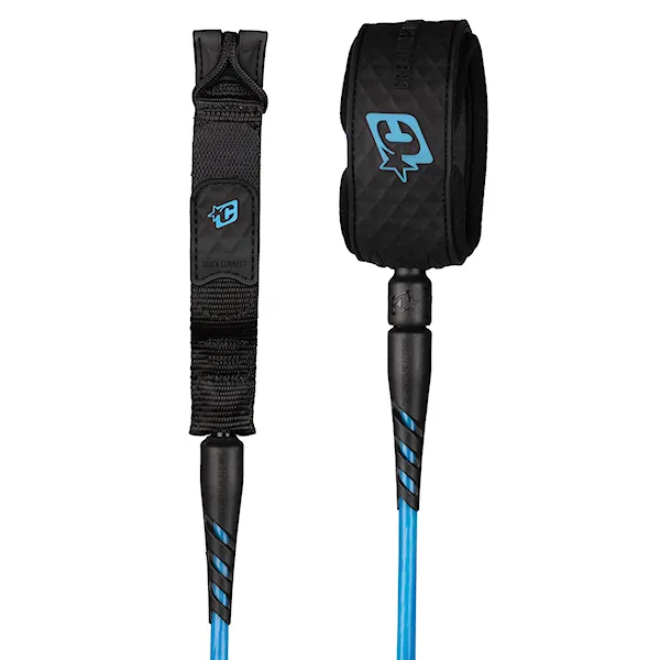 Surf leash Creatures Reliance Standard Duty 7 cyan twist black