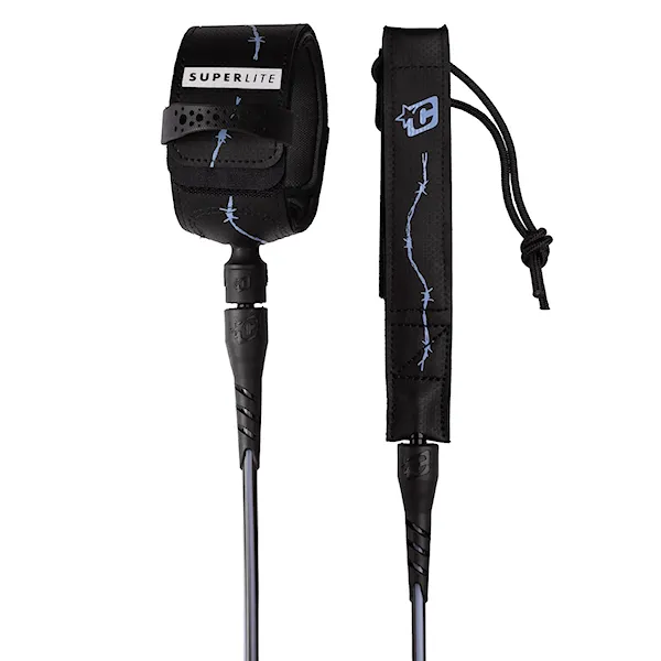 Surf leash Creatures Superlite Pro 6 black purple haze barbed wire