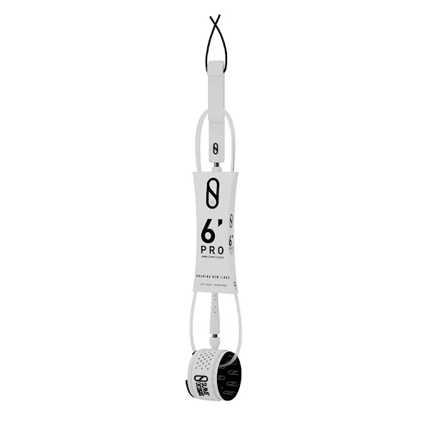 Surf leash Slater Designs Slater 6mm Comp Leash 6'0" white