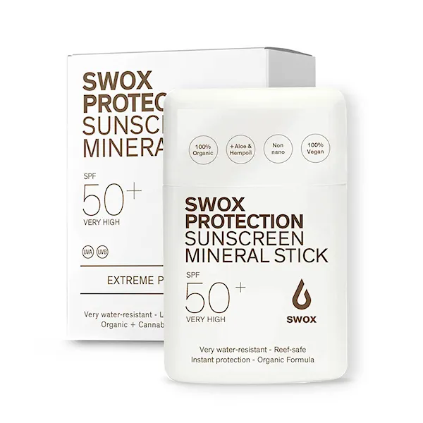 Opaľovací krém SWOX Mineral Stick SPF 50 clear