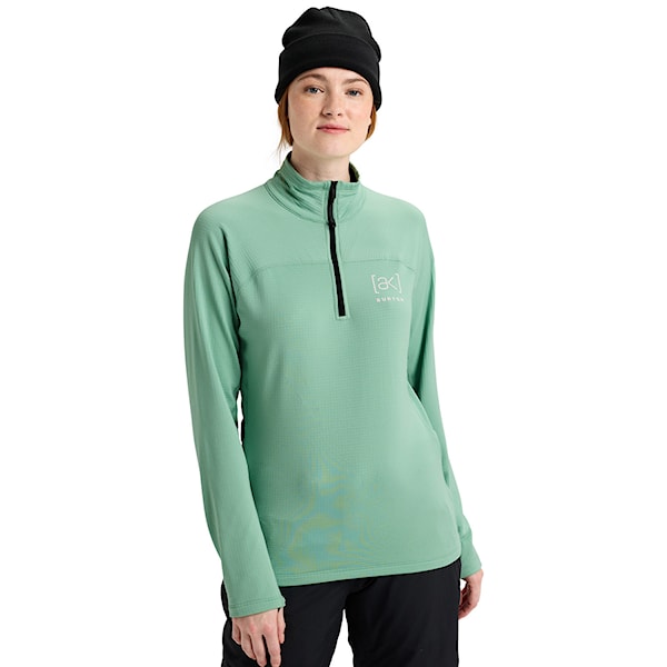 Technical Hoodie Burton [ak] Wms Helium Grid Fleece Qtz soft sage 2026