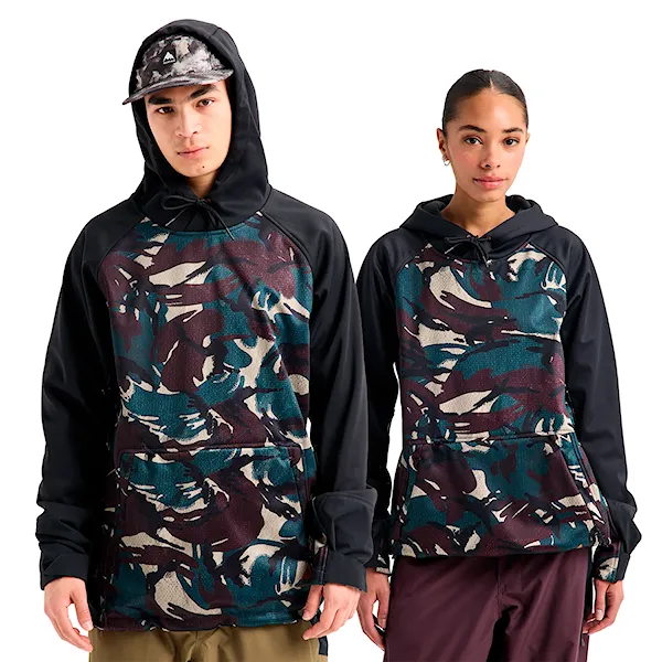 Bluza techniczna Burton Crown Weatherproof Pullover seersucker/true black 2027