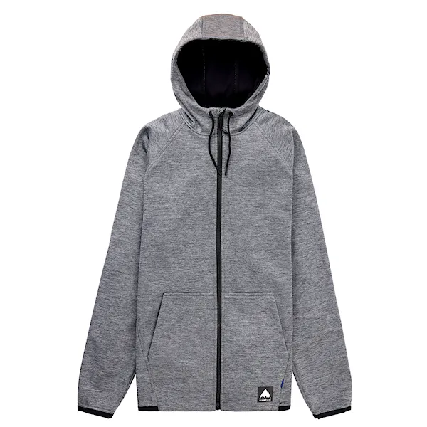Bluza techniczna Burton Crown Weatherproof FZ true black heather 2026