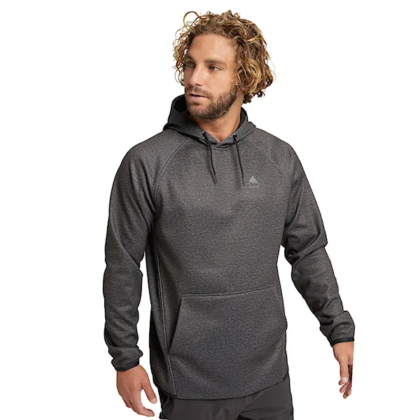 Technická mikina Burton Crown Weatherproof Pullover true black heather 2025