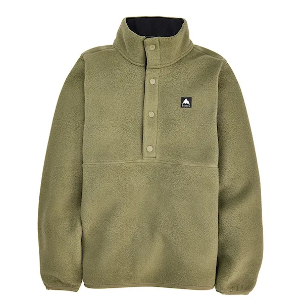 Technická mikina Burton Kids Cinder Fleece Anorak forest moss 2024