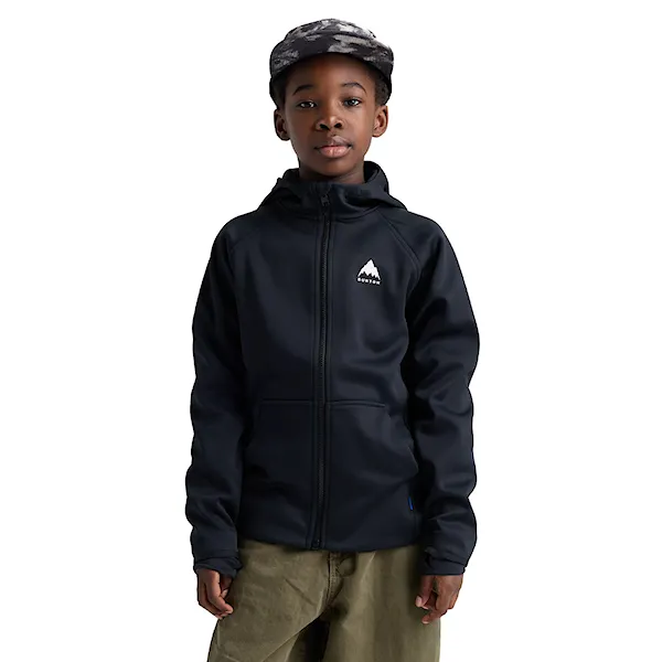 Technická mikina Burton Kids Crown Weatherproof Fz true black 2027