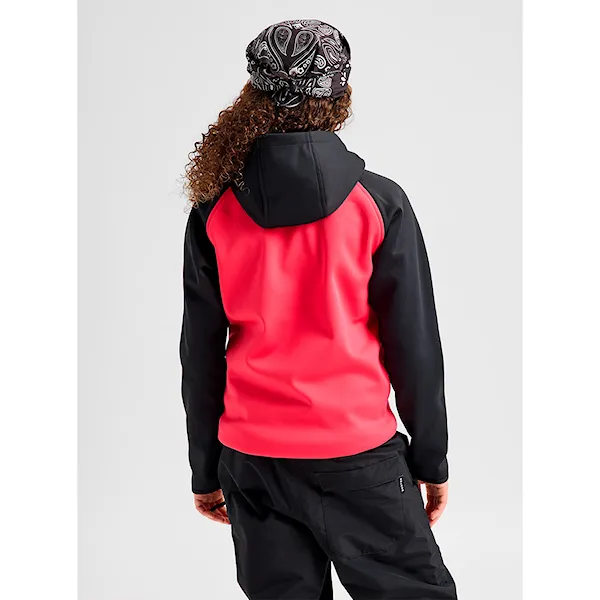 Technická mikina Burton Kids Crown Weatherproof PO true black/azalea pink 2027