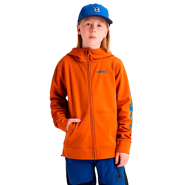Technická mikina Burton Kids Oak Fz spiced chai 2027