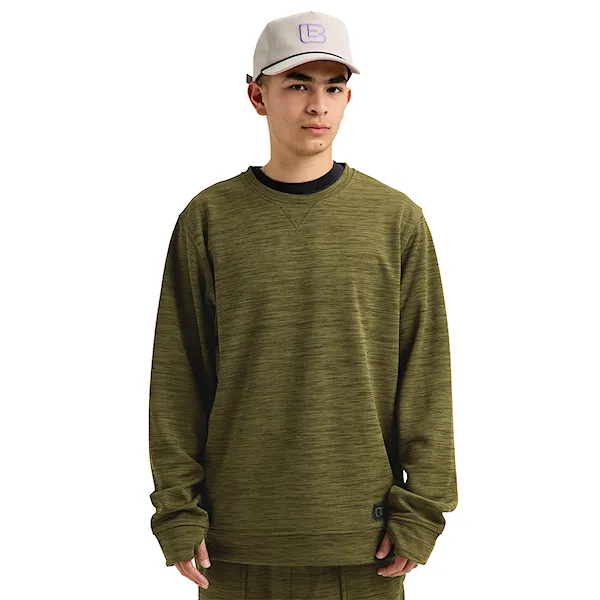Bluza techniczna Burton Oak Crew dried moss heather 2027