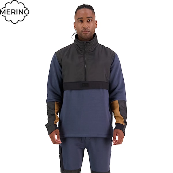 Technická mikina Mons Royale Decade Mid Pullover midnight/black 2023