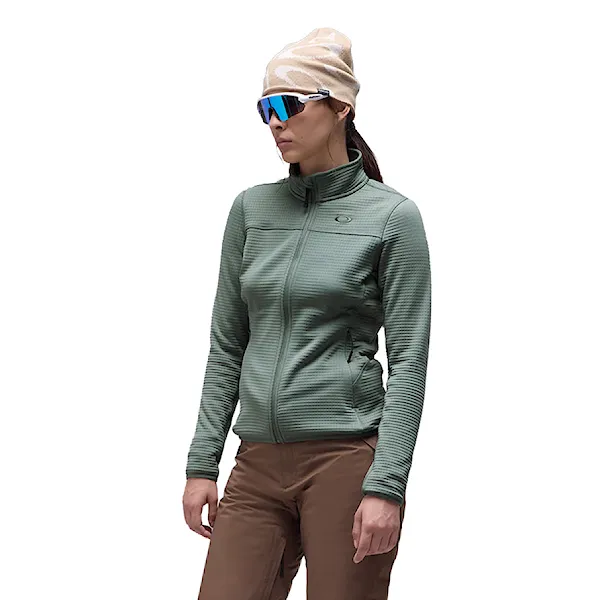 Technická mikina Oakley W. Canopy Full Zip Sweatshirt aviator green 2027