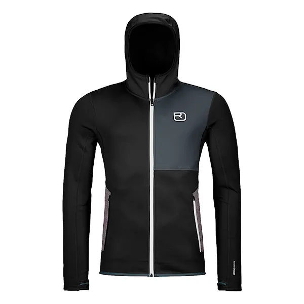 Bluza techniczna ORTOVOX Fleece Hoody black raven 2026