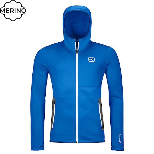 Technická mikina ORTOVOX Fleece Hoody blue note 2026