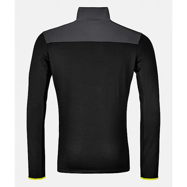 Technical Hoodie ORTOVOX Fleece Light Zip Neck black raven 2026