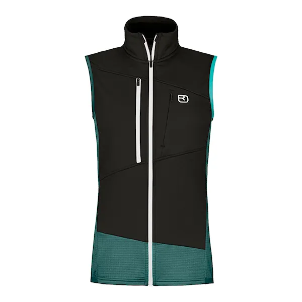 Vest ORTOVOX Wms Fleece Grid Vest dark arctic grey 2025