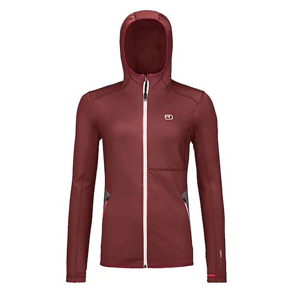 Technical Hoodie ORTOVOX Wms Fleece Hoody winetasting 2025