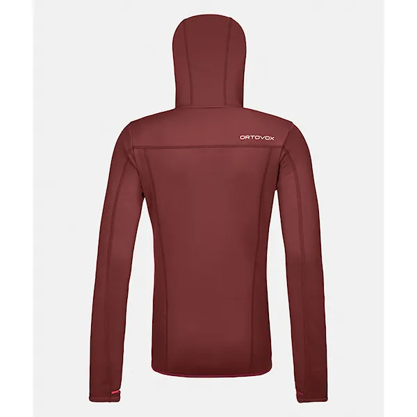 Technická mikina ORTOVOX Wms Fleece Hoody winetasting 2025