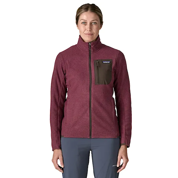 Technical Hoodie Patagonia W's R1 Air Jacket berry fig 2027