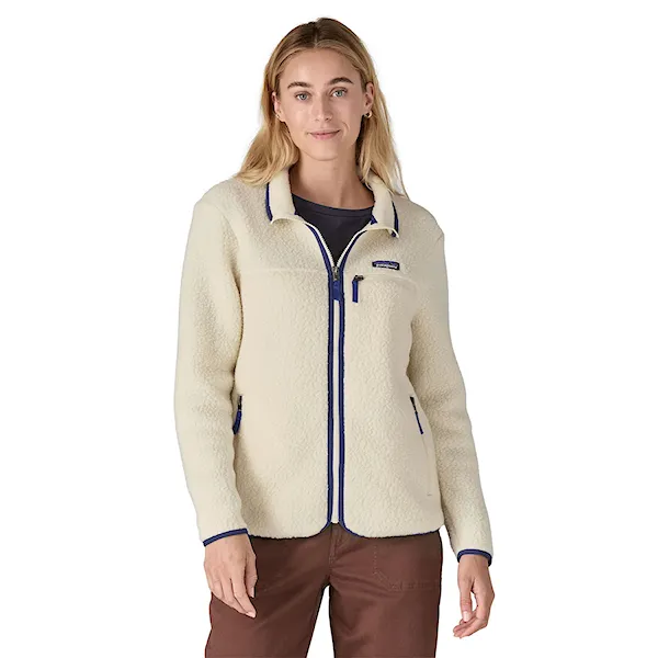 Technická mikina Patagonia W's Retro Pile Jacket natural 2026