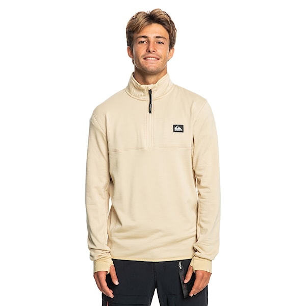 Technická mikina Quiksilver Steep Point HZ Fleece pale khaki 2024