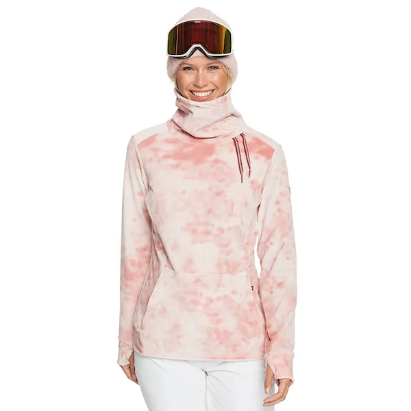 Technická mikina Roxy Deltine silver pink tie dye 2021