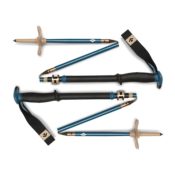 Teleskopické hůlky Black Diamond Traverse Compactor Ski Poles creek blue 2026