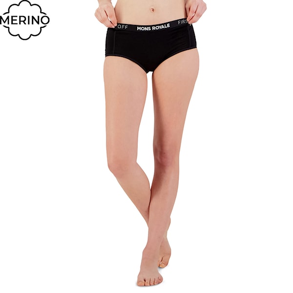Kalhotky Mons Royale Sylvia Boyleg black 2024