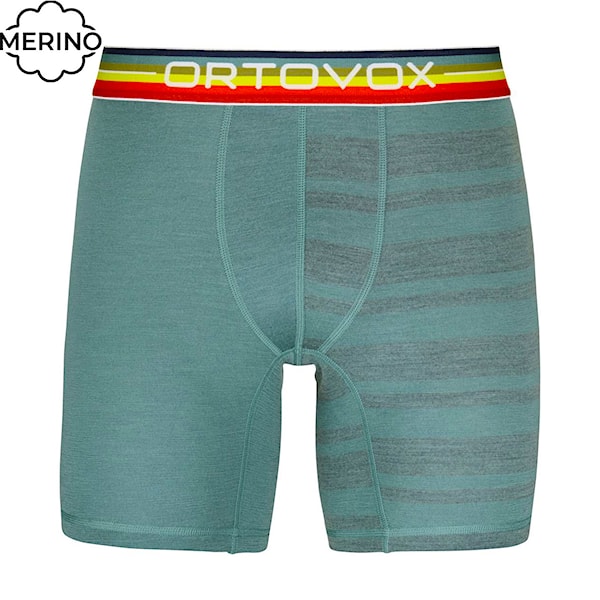 Trenírky ORTOVOX 185 Rock'n'wool Boxer arctic grey 2024