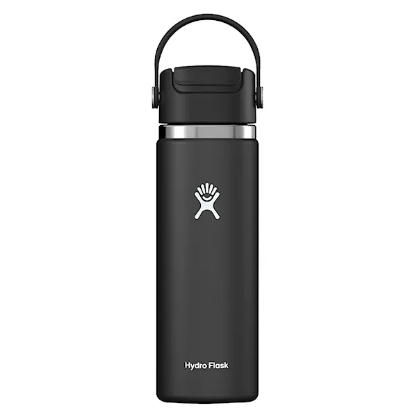 Vacuum Flask Hydro Flask 20 Oz Travel Mug Flip Sip Cap black