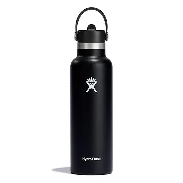 Termos Hydro Flask 21 oz Standard Flex Straw Cap black