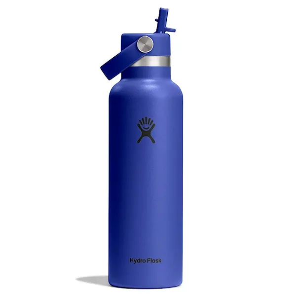 Termos Hydro Flask 21 oz Standard Flex Straw Cap capri blue