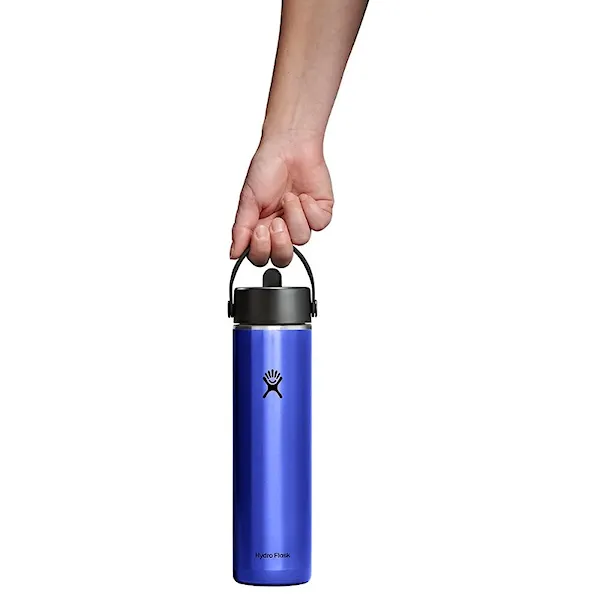 Termos Hydro Flask 24 oz Lightweight Wide Flex Straw Cap sapphire blue