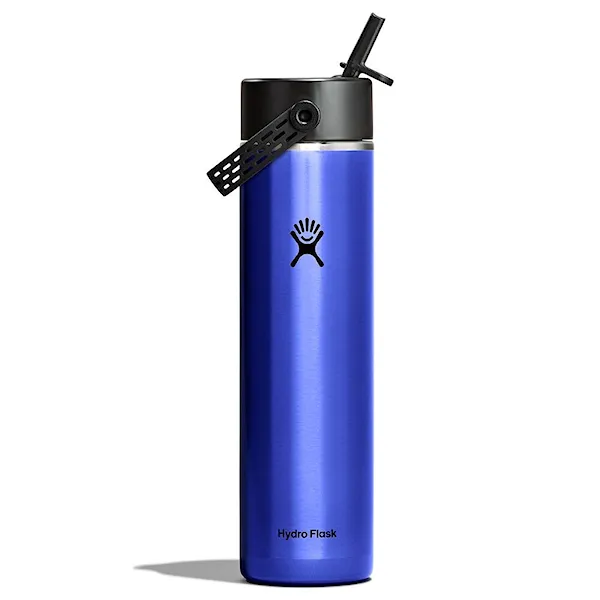 Termos Hydro Flask 24 oz Lightweight Wide Flex Straw Cap sapphire blue