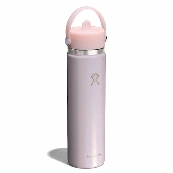 Termos Hydro Flask 24 oz Wide Flex Straw Cap glimmer pink