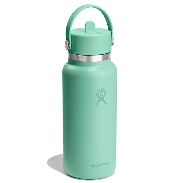 Vacuum Flask Hydro Flask 32 oz Wide Flex Straw Cap mermaid green