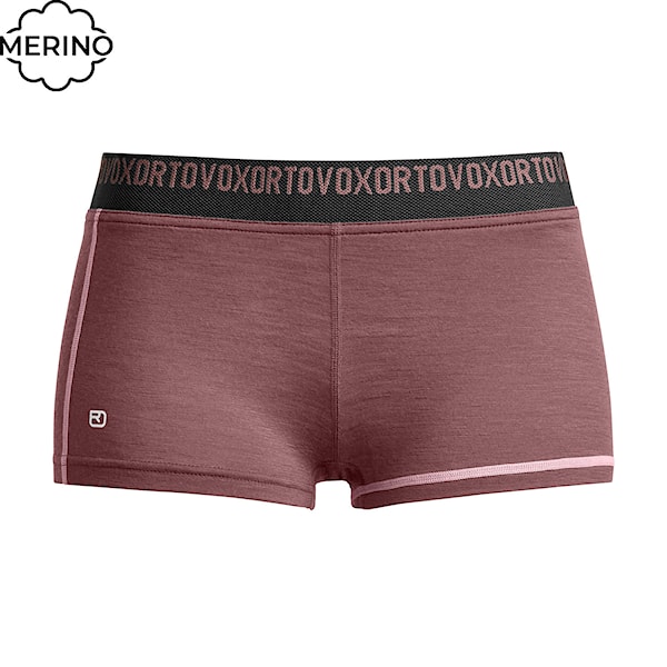 Trenírky ORTOVOX Wms 185 Rock'n'wool Hot Pants chestnut 2026
